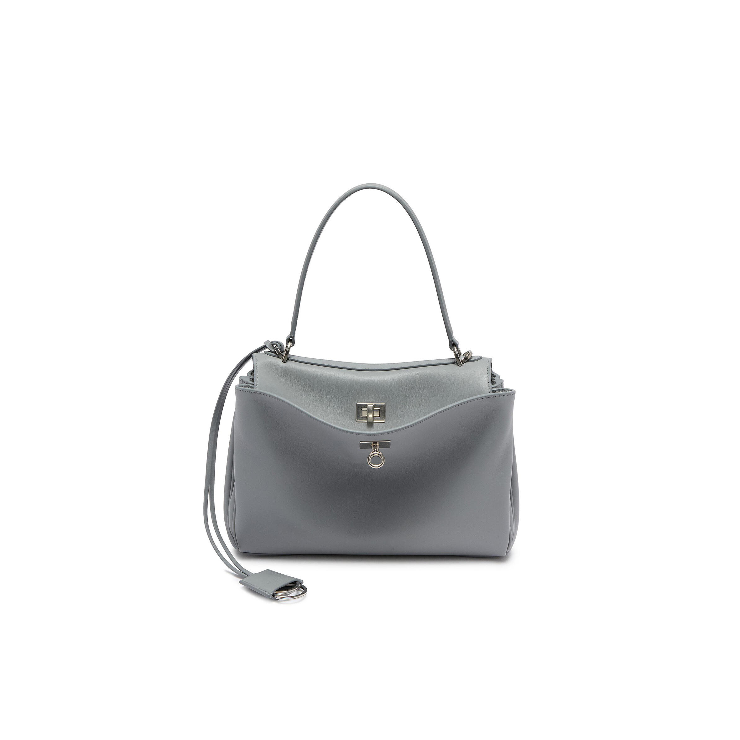 Ba1en*iaga women''s rodeo handbag small in cloud grey 7897792aa4u1142 (29*20*10cm)